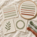 Learn 20 Stitches 3-pattern embroidery set