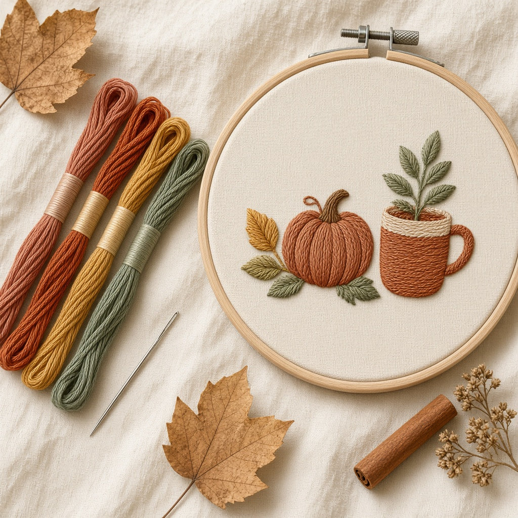 Seasonal Cozy embroidery kit